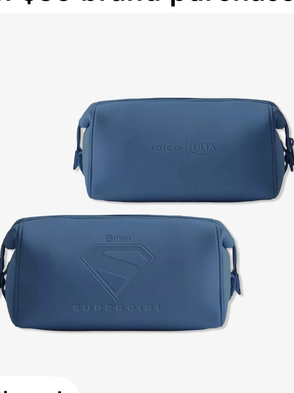 Supergirl Navy Travel Pouch